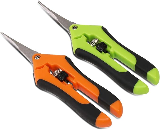 DNA Motoring TOOLS-00114 High Carbon Steel Tin Snip Tool, [Set of 2] 10 Inches Serrated Jaws, Carbon Alloy Steel Tin Snip w/Rubberized Handle, Built-in Thumb Lock
