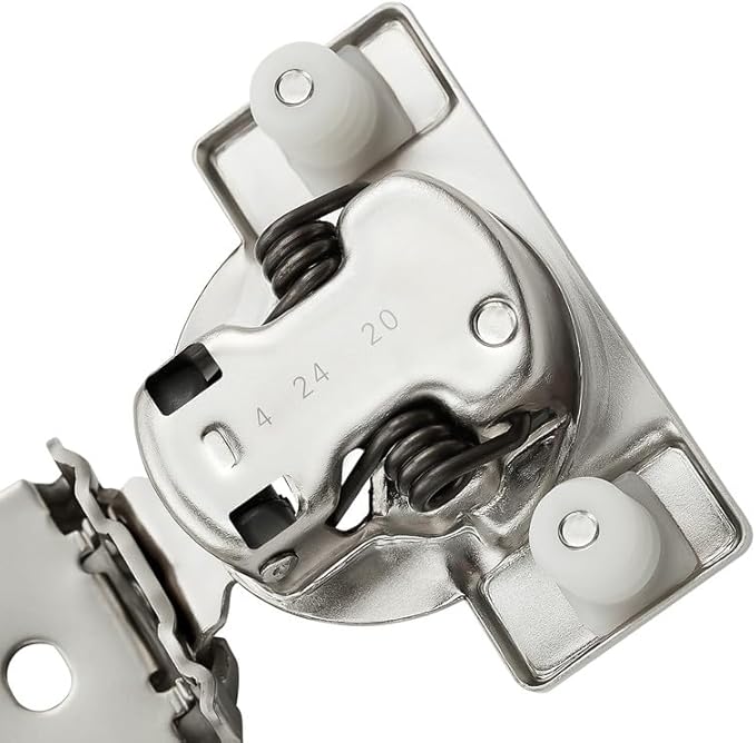 Ravinte 20 Pack 10 Pairs 1 inch Overlay Cabinet Hinges Kitchen Soft Close Cabinet Hinges Hidden Door Hinge for Kitchen Cabinet Hinges Stainless Steel Adjustable Hinges Satin Nickel Cabinet Hardware