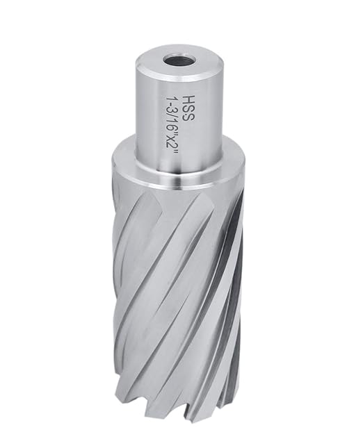 Accusize Industrial Tools 1-3/16'' by 2'' Cutting Depth H.S.S. Annular Cutter with 1 Pc Pilot Pin, 2081-2024Pin