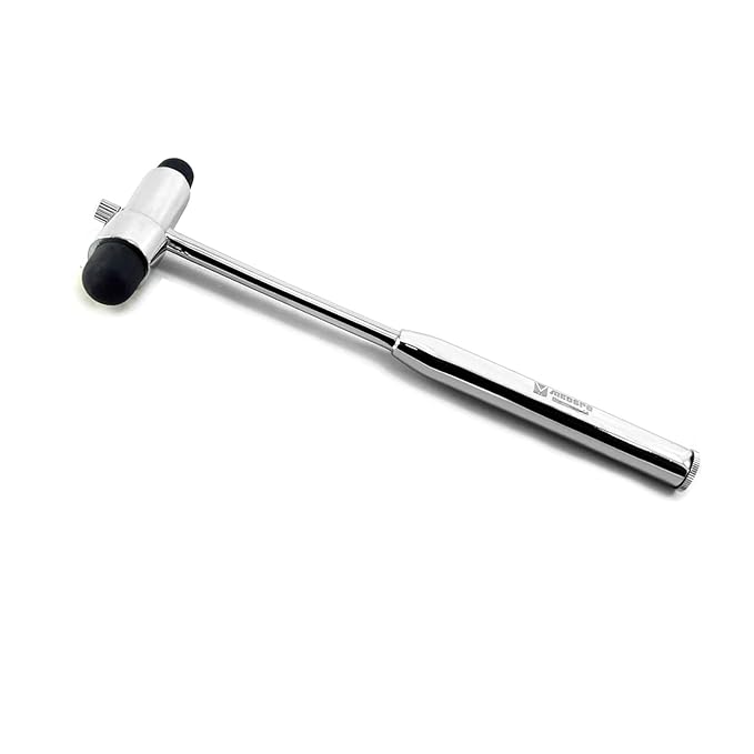 MEDSPO Professional Medical Reflex Hammer | Neurological Diagnostic | Surgical Taylor Percussion | Rubber Head | Neurological Neuro Instruments Tools (Reflex Hammer Set of 3)