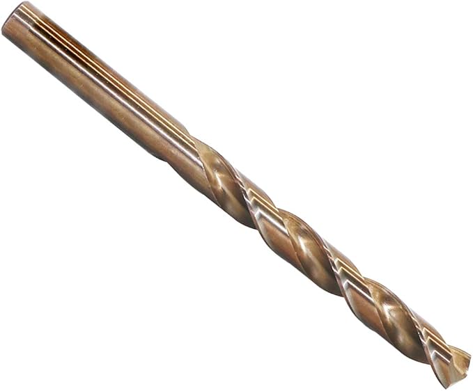 13mm Metric M35 Cobalt Steel Extremely Heat Resistant Twist Drill Bit of 1pcs with Straight Shank to Cut Through Hard Metals Such as Stainless Steel and Cast Iron, 5% Cobalt M35 Grade HSS-CO