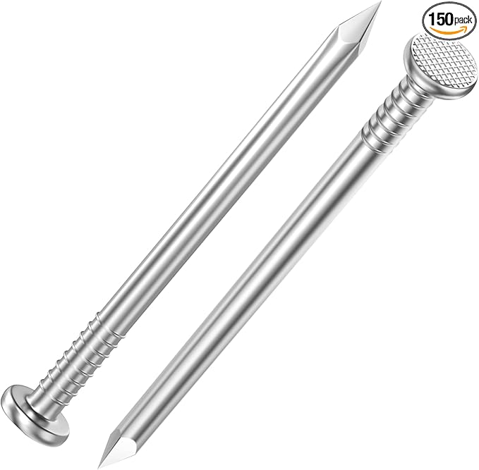 2 inch Hardware Nails, (150pcs) 1 lbs Stainless Steel Nails, Nails for Hanging Pictures, Small Nails, Wall Nails, Wood Nails