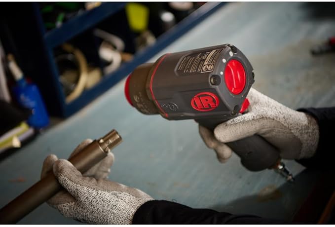 Ingersoll Rand 2236QTIMAX-2 DXS2 1/2" Air Impact Wrench, 2" Extended Anvil, Quiet, 1500 ft-lb Torque, Titanium Hammercase, Friction Ring Retainer, Pistol, Interchangeable Anvil, Multi-functional Tool