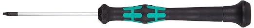 Wera 05118044003 Kraftform Micro 2067 Torx BO Electronics Precision Screwdriver, TX7 Head, 60mm Blade Length