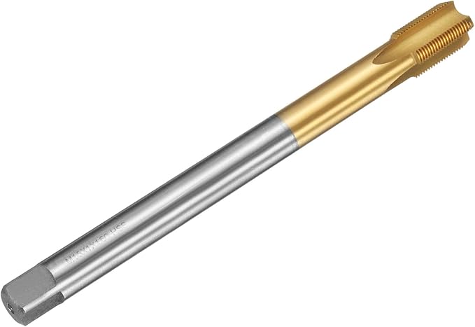 uxcell Metric Thread Tap M15 x 1 H2 160mm Straight Flute Screw Thread Milling Machine Taps Threading Tapping Repair Tool