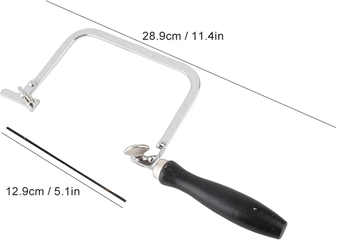 Jewelry Saw Kit, Portable Saw Bow Jewelry Wire Carved Black U shaped Handle Tool Saw Jewelry Tool Jewelers Wax Ring Cutting Metal Saw Jewelry Making Tool for Jewelry Processing