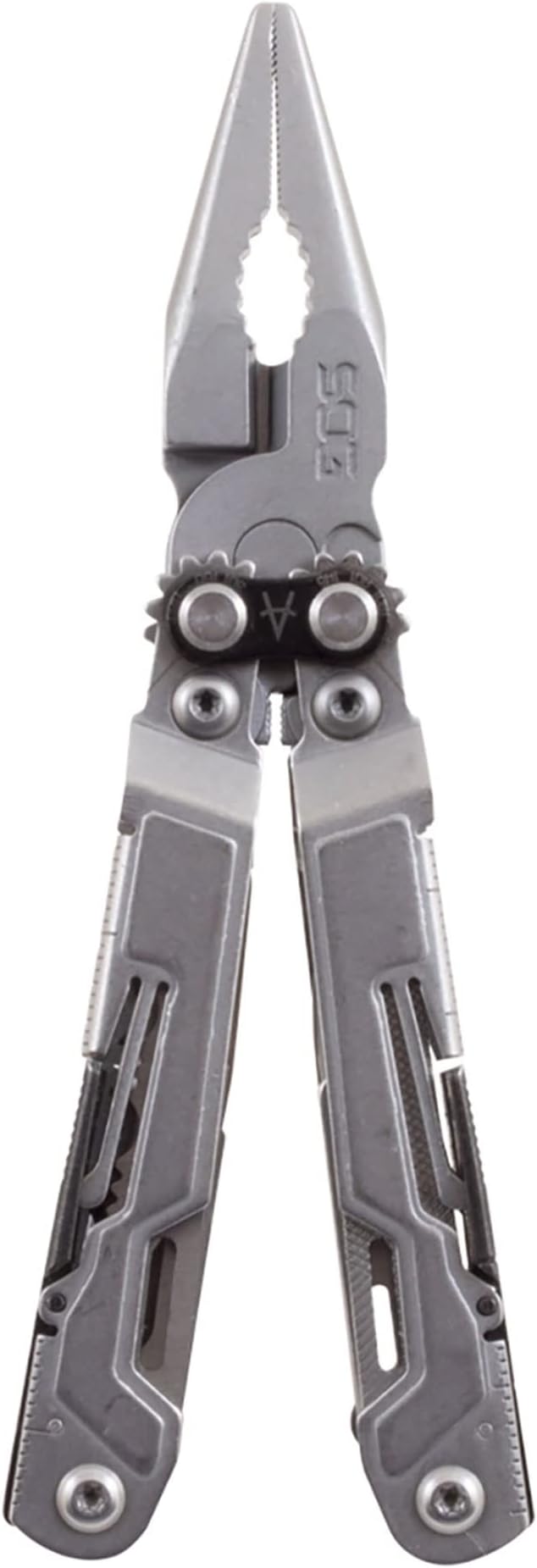 SOG PowerPint Mini Compact Stainless Steel Multi-Tool |18 Lightweight Specialty Tools & SOG Multitool Pliers Pocket Knife, Stone Wash