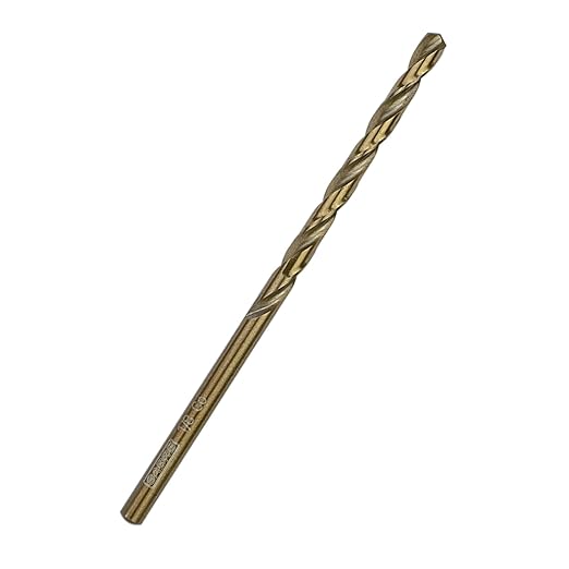 1/8 Inch Cobalt Drill Bit Set - 5pcs M35 for Metal, Steel, Hard Metal, Cast Iron - Split Point Tip (1/8" x 2-3/4")