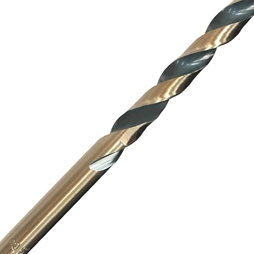 12PCS, 1/8" Black and Gold Drill Bit Set