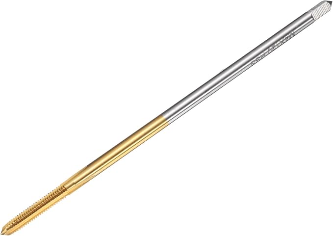 uxcell Metric Thread Tap M4 x 0.7 H2 120mm Straight Flute Screw Thread Milling Machine Taps Threading Tapping Repair Tool