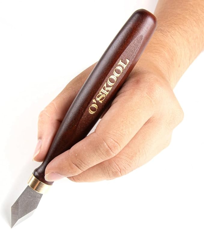 O'SKOOL Marking Knife High Speed Steel Blade Beechwood Handle - Precision and Durability for Professional Woodworkers, MAM016