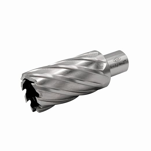 HSS M2AL Annular Cutter 2" DOC with 3/4" Weldon Shank for Magnetic Drill Press by EST (D1-1/4" X 2")