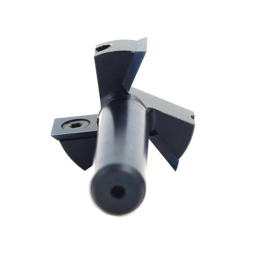 Spoilboard Surfacing Router Bit 1/2 Shank, 1-1/2??Cut Dia, with DLC Coated, 3-Flute, 12*12*1.5mm Blade, Slab Flattening Router Bit, Planing Bit, for CNC, Rabbeting Flycutter, Planer