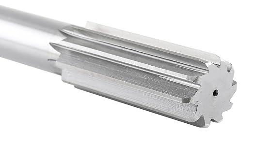 Accusize Industrial Tools 1-1/8'' H.S.S. M2 Straight Shank Straight Flute Chucking Reamer, Flute Length 2-7/8'', Oal 11'', 10 Flute, 5015-0305