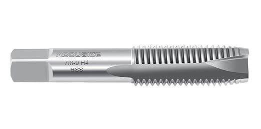 Accusize Industrial Tools SPT-7/8-9 H.S.S. Spiral Point Tap, 7/8-9NC