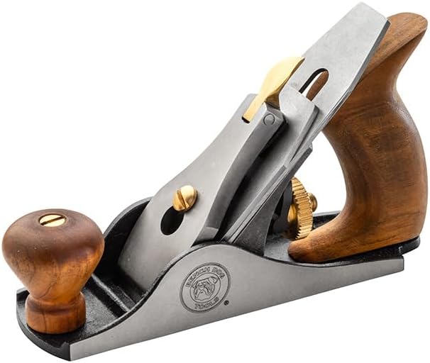 Bench Dog No. 1 Smoothing Plane – Durable Cast Iron Build Block Plane – Compact Wood Planer Hand Tool for Detail Trimming – Ideal Surface Planer for Cleaning Up Small Trouble Spots Of Reversing Grain