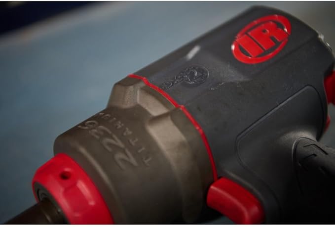 Ingersoll Rand 2236QTIMAX-2 DXS2 1/2" Air Impact Wrench, 2" Extended Anvil, Quiet, 1500 ft-lb Torque, Titanium Hammercase, Friction Ring Retainer, Pistol, Interchangeable Anvil, Multi-functional Tool