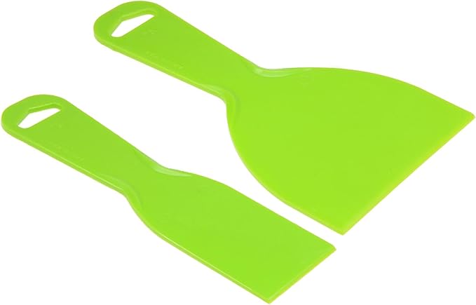 uxcell Putty Taping Drywall Scraper 2" & 4" Flexible Plastic Blade Disposable Spreader for Wall Painting 8pcs
