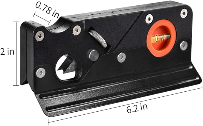 Chamfer Plane for Wood, Hand Corner Planer with Auxiliary Locator, Hand Planer for Quick Edge Planing and radian Corner Plane Trimming, Wood Edge Corner fflattening Tool for DIY Woodworking (Black)