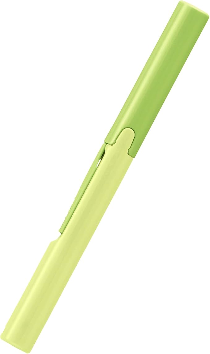 Plus Pen Style Non-Stick Compact TSA Twiggy Scissors with Cover, Green