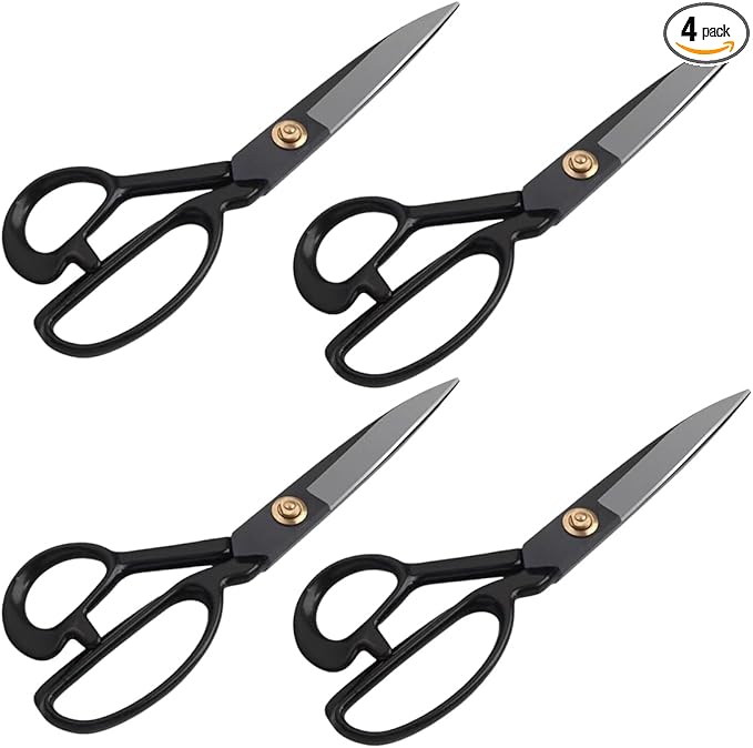 4Pcs 10inch Professional Heavy Duty Scissor Tools Cutting PVC TPO Epdm Hot Air Welding Roofing Materials Cutting Fabrics Composite Materials Roofing Scissors Heavy Duty for Home Artists Dressmakers