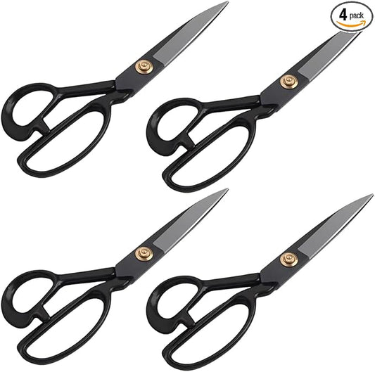 4Pcs 10inch Professional Heavy Duty Scissor Tools Cutting PVC TPO Epdm Hot Air Welding Roofing Materials Cutting Fabrics Composite Materials Roofing Scissors Heavy Duty for Home Artists Dressmakers