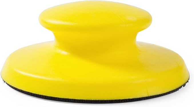 5 Inch Hand Sanding Block Hook and Loop Sanding Block 2 PCS Round and Mouse Hand Sanding Blocks Foam Sanding Blocks Auto Body Hand Sanders for Wood Mouse Sanding Pad Sandpaper Holder
