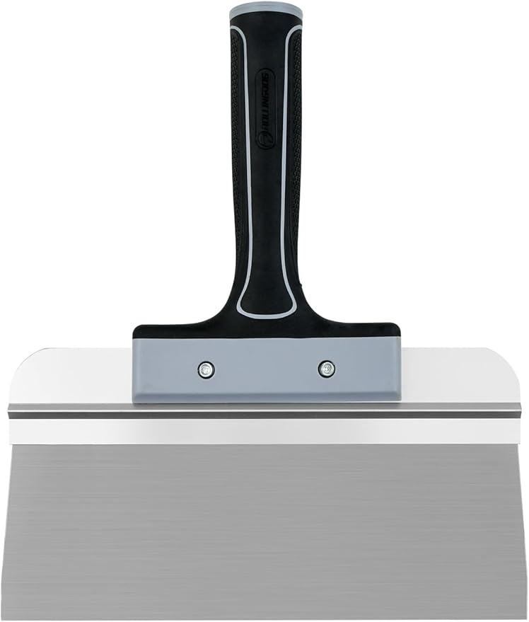 ROLLINGDOG 10 Inch Taping Knife - Drywall Taping Knife,Threaded End Can be Attached to Extension Pole,Stainless Steel Blade,Ideal for Skimming and Smoothing Walls and Ceilings