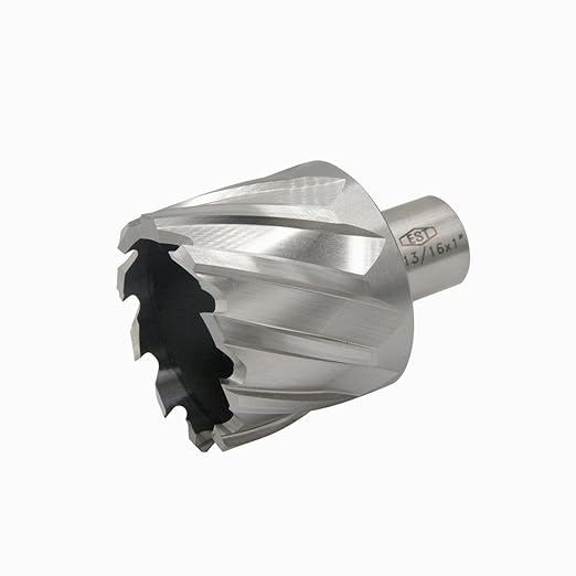 HSS M2AL Annular Cutter 1" DOC with 3/4" Weldon Shank for Magnetic Drill Press by EST (D1-13/16 X 1")