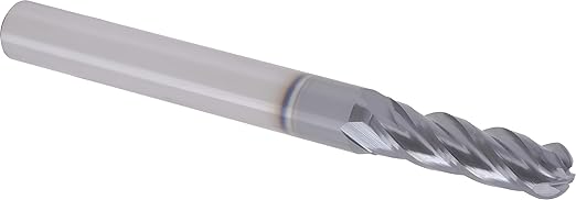 CME 5 pcs Micrograin Carbide End Mills, Ball Nose, TiAlN Coated, 7/32" Mill Diameter, 3/4" Length of Cut, 2 1/2" Overall Length, 4 Flute, Center Cutting