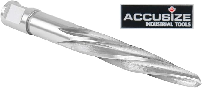 Accusize Industrial Tools 11/16'' H.S.S. Aligning Reamer with 3/4'' / 0.75'' Weldon Shank, Spiral Flute, 0521-1116