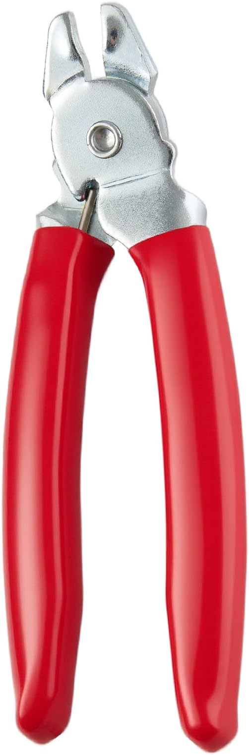 Hog Ring Pliers,Professional upholstery Hog Rings Pliers Kit,Auto Upholstery Installation Tool for Fence,animal pet cages,railings,wires,Ropes,sausage and Meat Casings(Bent Hog Ring Plier)