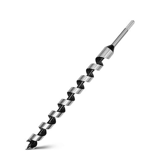 1-3/16 x 18 inch Auger Drill Bit for Wood,Hex Shank Ship Auger Bit for Soft Wood, Hard Wood, Plastic, Composite Materials and DIY Projects
