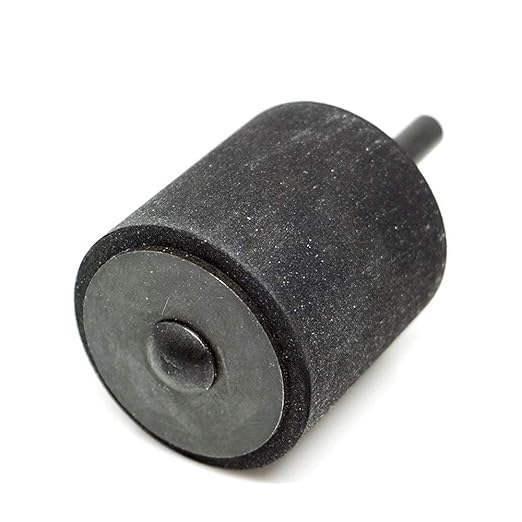 Benchmark Abrasives 1-1/2" x 1-1/2" Rubber Expanding Drum Sander with 1/4" Mandrel, Spiral Bands Rotary Sander Attachment for Drill & Die Grinder, Metal Polishing Sanding - Sanders for Woodworking