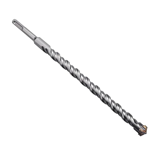 1 in x 18 in (25 x 460mm) SDS Plus Rotary Hammer Drill Bit, Concrete Drill Bit,Masonry Drill Bit for Concrete, Brick and Cement (Length : 460mm / 18 inch, 1 inch （ 25mm)