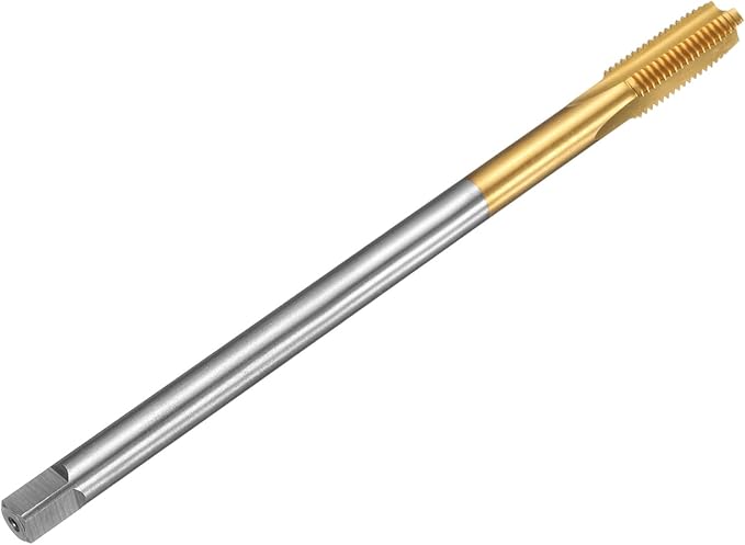 uxcell Metric Thread Tap M10 x 1.25 H2 150mm Straight Flute Screw Thread Milling Machine Taps Threading Tapping Repair Tool