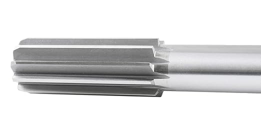 Accusize Industrial Tools 1-1/8'' H.S.S. M2 Straight Shank Straight Flute Chucking Reamer, Flute Length 2-7/8'', Oal 11'', 10 Flute, 5015-0305