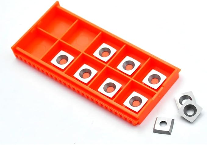 11mm with 2'' Radius Carbide Inserts Cutters(11x11x2.0mm-R50 with Screws) Replacement for Woodworking Fits Woodturning lathe Tools.