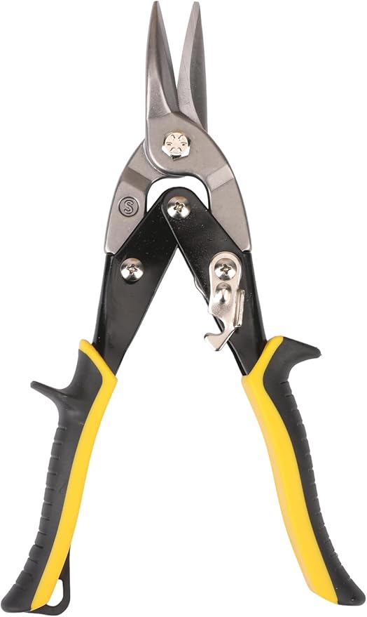 Aviation Tin Snips with Chrome Vanadium Steel Blades, Straight, Left, and Right Cutting Options, and Enhanced TyreGrip Handle for Optimal Comfort and Safety - 3 Pack Combo