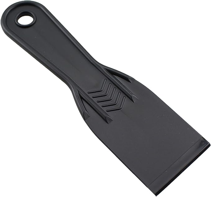 TAODAN 8PCS 2 Inch Black Plastic Putty Knife Wall Scraping Tool Accessory Scraper Utensil Suitable for Patching Joint Filling Plastering Repair Coating Applications