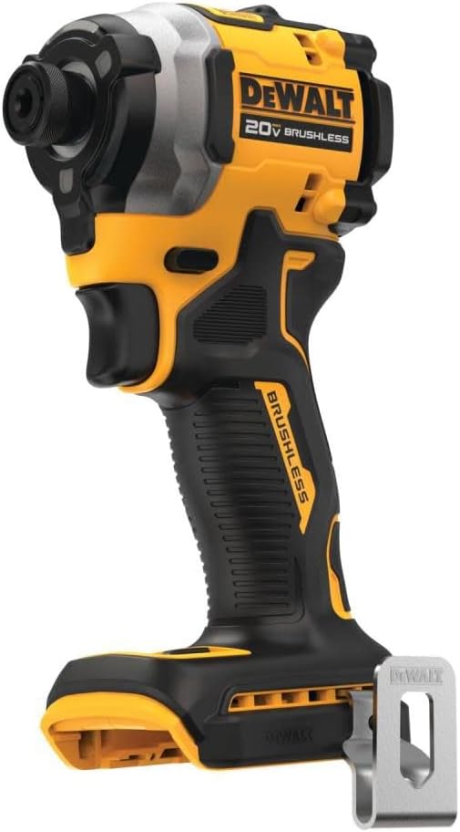 DEWALT ATOMIC 20V MAX* 1/4 in. Brushless Cordless 3-Speed Impact Driver one-pack Bare Tool (1pack ATOMIC 20V MAX Brushless 1/4 in. 3Speed Drive)