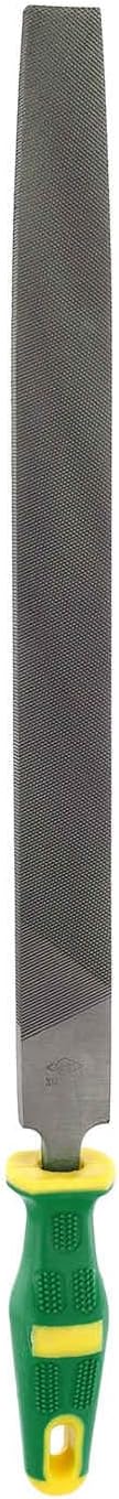 HARFINGTON Tip Medium Cut File 14" Double Cut Teeth High Carbon Steel Hand Rasp File with Plastic Handle for Metal Wood Deburring Removing