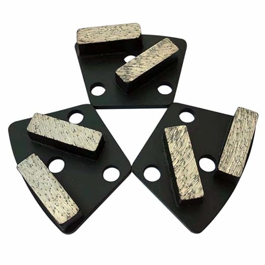 Trapezoidal Diamond Grinding Discs for Iron Horse, Warrior, XtremePolishing & ASL Grinders, 30/40 Grit, Hard Bond, Set of 3PCS