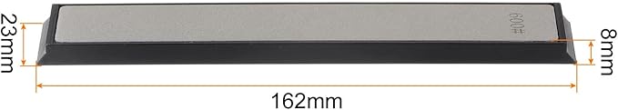 uxcell Diamond Sharpening Stones 600 Grit Whetstone Knife Sharpener Stone with Non-Slip Base