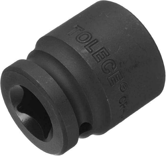 uxcell 1/2" Drive x 23mm Shallow Impact Socket 12-Point Metric CR-MO Steel Nut Impact Grade Socket for Auto Repair