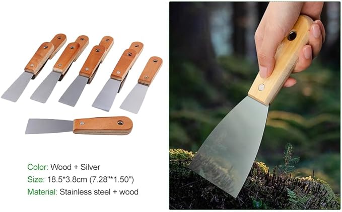 10PCS 4inch Drywall Taping Tools Set Puttyknife Flexible Scraper (1.5inch)