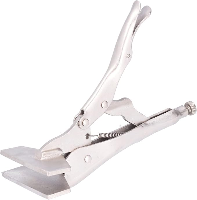 Flat Locking Pliers Heavy Duty Adjustable Steel Tool (8 inch)