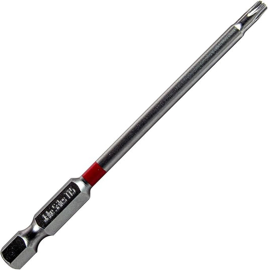 T15 x 3-1/2" Torx/Star Driver Bit - Quick Change Shank Bit for Screws and Fasteners (100)