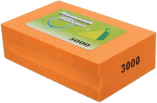 Sanding Blocks Diamond Polishing Hand Pads Block Polishing Grinding Block For Granite,Marble,Sharp Edges Glass,Tiles 3000 Grit 1PCS