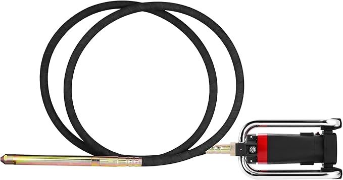 YJINGRUI Power Concrete Vibrators 1600W 16,000 RPM, Portable Electric Construction Vibrator with 4.5m (14-3/4ft) Flexible Shaft for Commercial Grade Bubble Removal